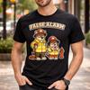 False Alarm Funny Firefighter Dalmatian Dog T Shirt Fire Department Humor Fireman For Him Vintage Washed Slightly Graphic