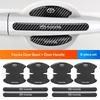Car Door Handle Bowl Protector Anti-Scratch Carbon Sticker Strip Decals for RAV4 C-HR Yaris Hilux Prius Auto Accessories