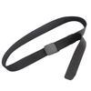 Men'S And Women'S Plastic Automatic Buckle Canvas Belt, Metal-Free Anti-Allergic Military Training Wide Jeans Belt