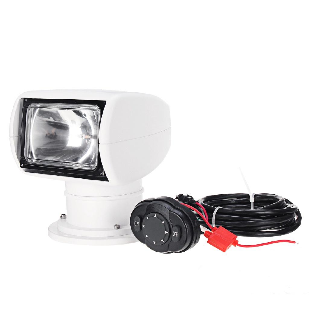 100W 360 Degree Spot Headlight Remote Control Search Marine Searchlight Searching Light for Yacht TRUCK Fishing Boats