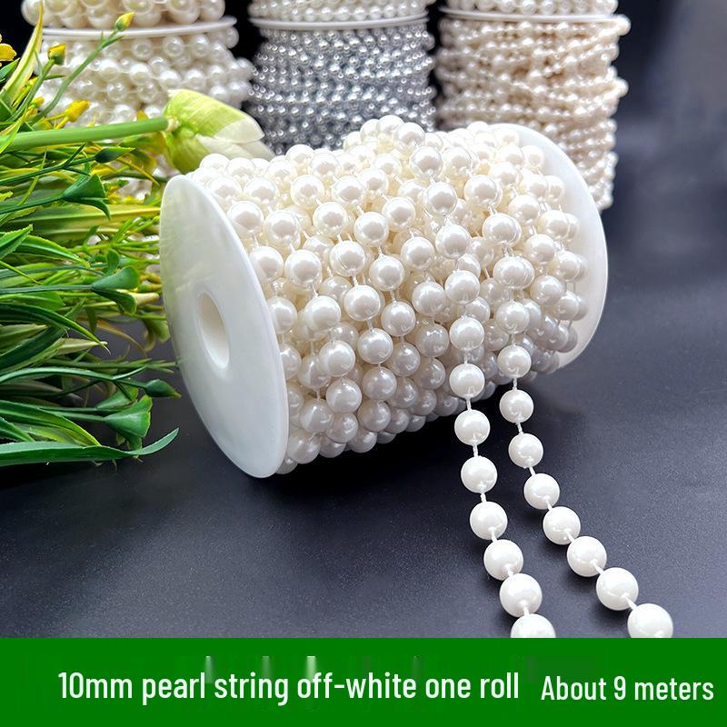 Adjustable 6-14mm Pearl Strand Chain for DIY Wedding Decor