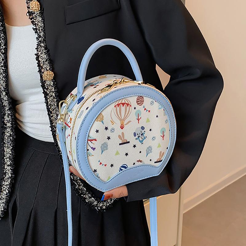 Taška pro ženy Módní malá kulatá taška Čtvercová taška Taška přes rameno Crossbody taška