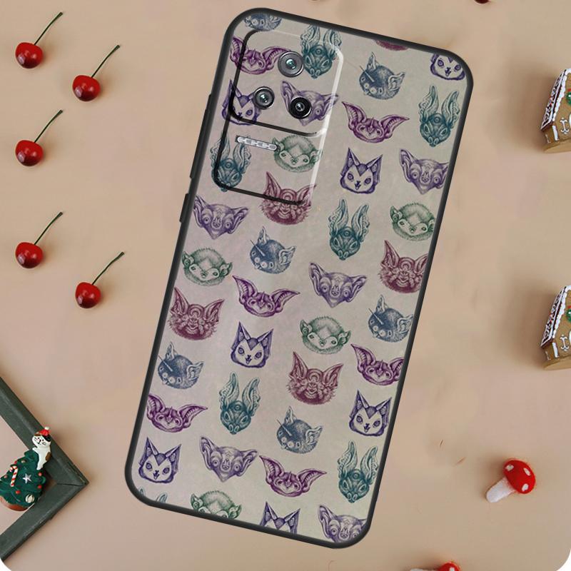 Halloween Bat Case For Xiaomi 17 Pro Max 13 14 15 Ultra 14T 15T Pro POCO F7 F5 F6 X3 X5 X6 X7 Pro Cover