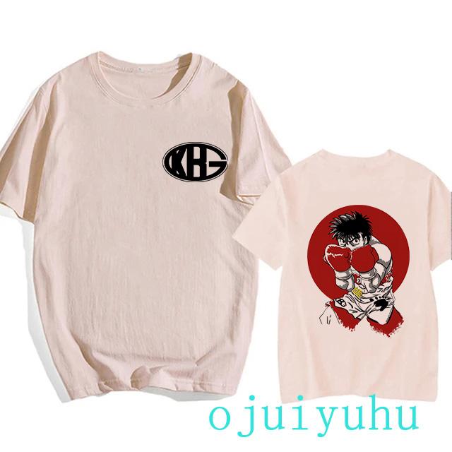 Hajime No Ippo Hip Hop EU Size TShirt Anime Harajuku Tee Tops Men Women Makunouchi Takamura T-Shirt KGB Y2k Manga Tshirt Clothes