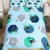 Boys Rugby Sports Duvet Cover Queen Football Bedding Set Ball Sport Comforter Cover Black Tie Dye Quilt Cover With 2 Pillowcases