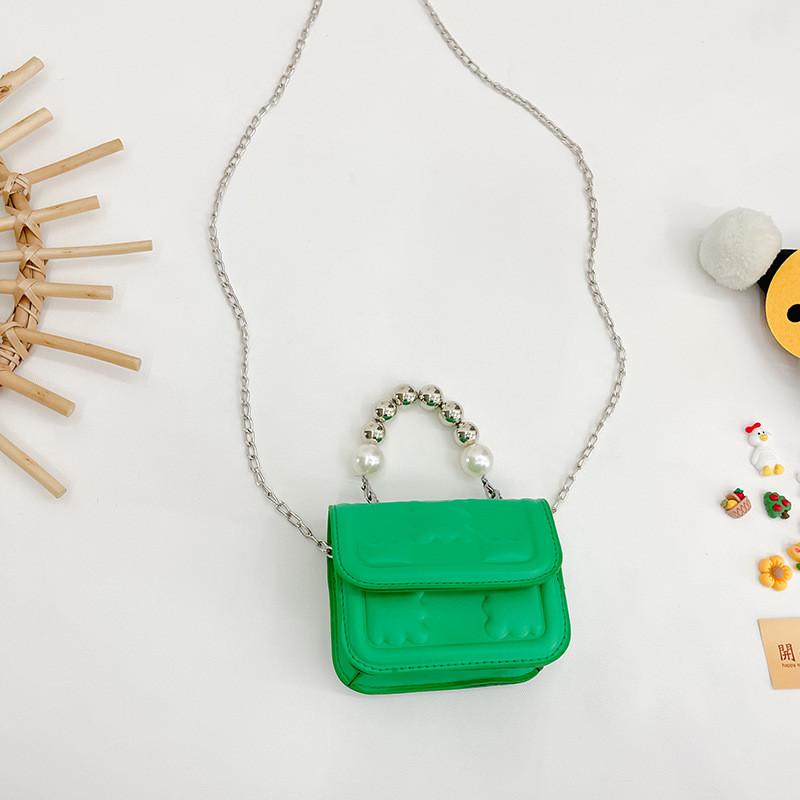 Stilvolle Mini-Kindertasche mit Perlenakzenten für trendige Outfits, ideal für Mädchen