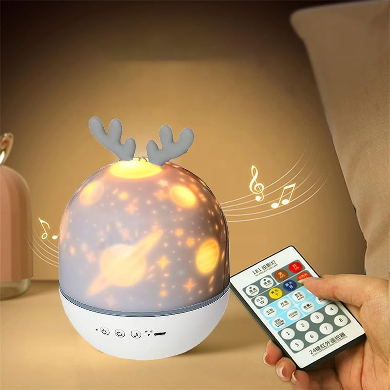 Ночной светильник Dream Projection для детской комнаты, ночник-проектор с пультом дистанционного управления, проектор со звездами и луной для девочек и мальчиков, подарки на день рождения (цвет :