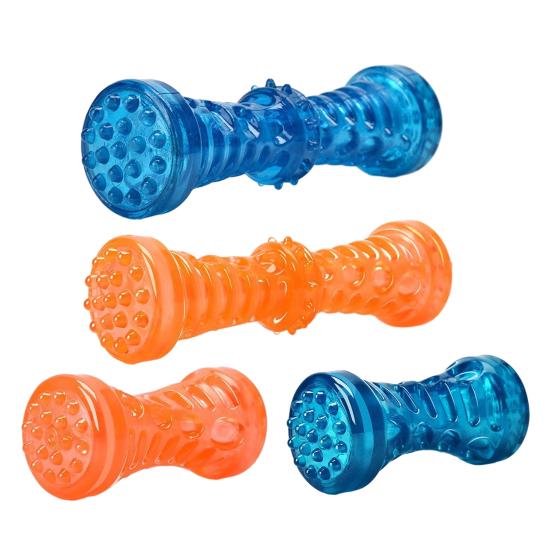 Dog Squeaky Toys Sound Interactive Chew Toy with 360° Thorny Texture for Teeth Cleaning