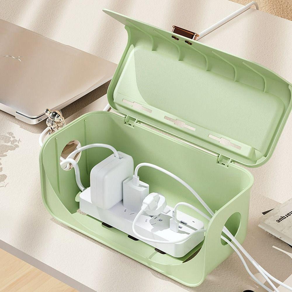 1Pcs Dustproof Power Line Storage Case Waterproof Charger Socket Organizer Cable Storage Box