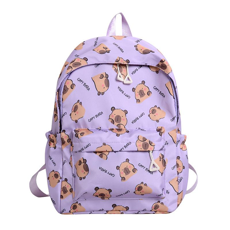 New Large-capacity High-value Cute Backpack Graffiti Printing Student Schoolbag Trendy Versatile Travel Backpack Female