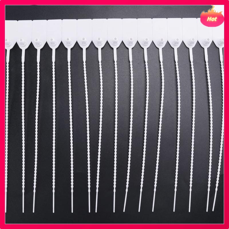 100 Piece Plastic Tamper Seals Numbered Zip Ties Tags For Fire Extinguisher,Shipping,250Mm A
