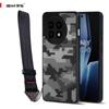 (Comes with wrist strap)IBMRS for OnePlus 13R Case,camo Clear transparent phone protection shell