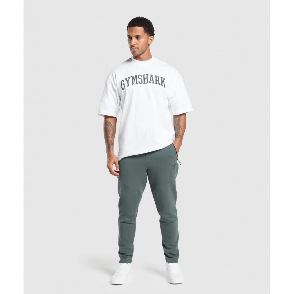 Gymshark Interlock Tech Joggers Slate Teal A1c3k Tbnh