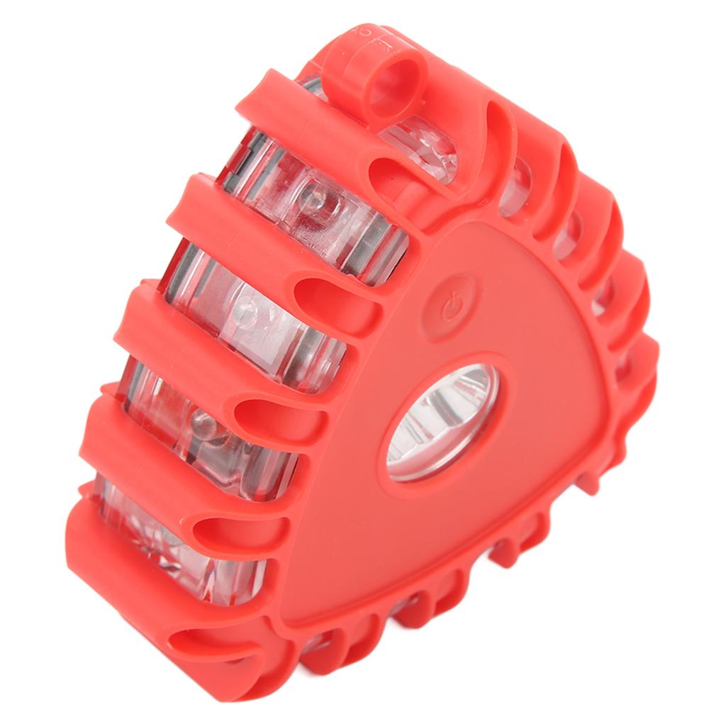 3 Pcs Triangle LED Road Flares Roadside Emergency Safety Light Beacon Flashing Warning Light Kit with Magnetic Base