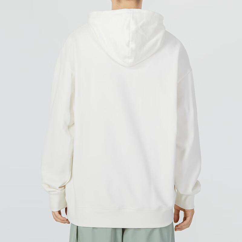 Puma FW22 Kangaroo Pocket Hooded Pullover Sweatshirt With Logo Print Men Tops White 539909-93