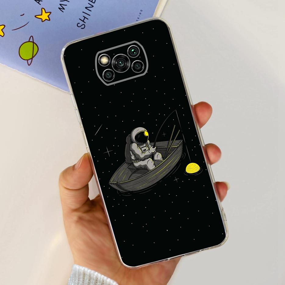 För Xiaomi Poco X3 Pro Fodral Ny Mode Målat Skydd Genomskinligt Silikon Mjukt TPU Telefonfodral För Xiaomi Poco X3 NFC PocoX3 Pro Skal