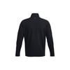 Under Armour Solid 1/4 Zip Training Slim Fit Long Sleeve T-Shirt Men Tops Black 1379673-001