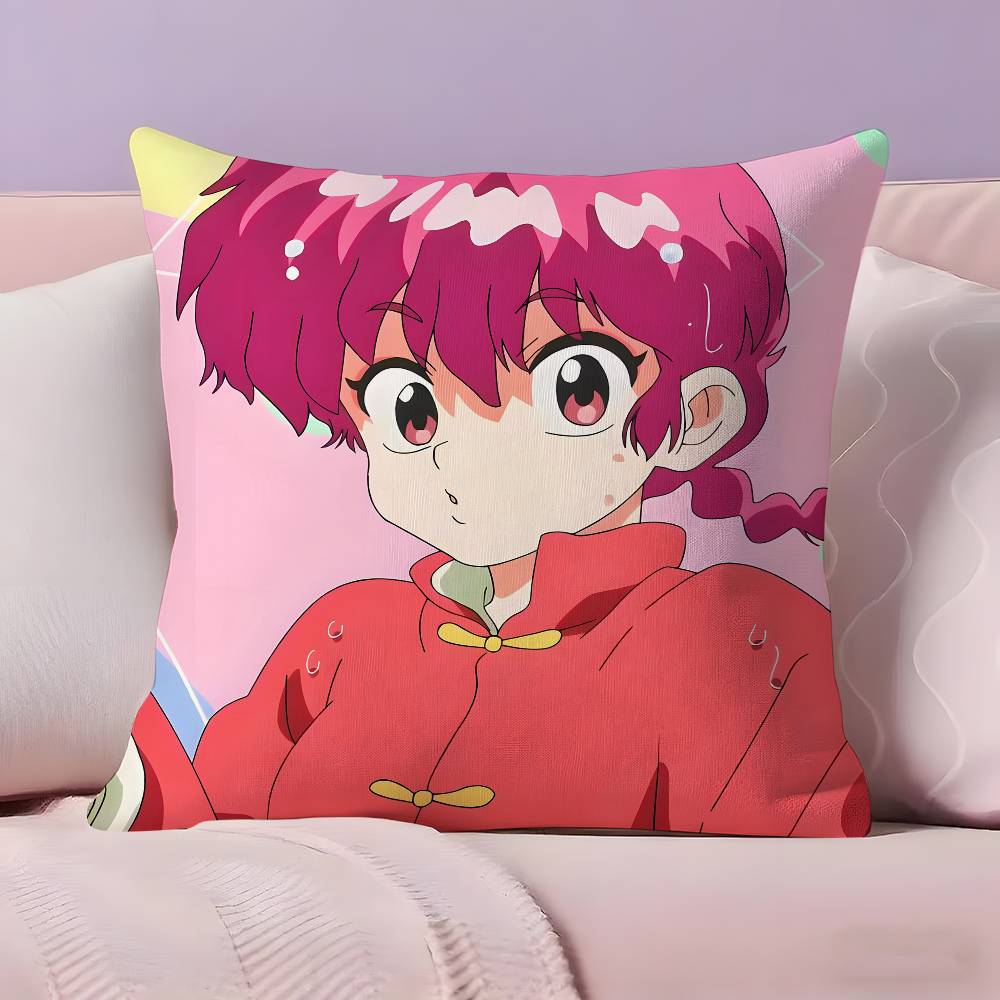Anime R-Ranma Kissenbezug Kissenbezug Ultraweicher Hautfreundlicher Stoff Wolkenähnlicher Komfort & Verdeckter Reißverschluss