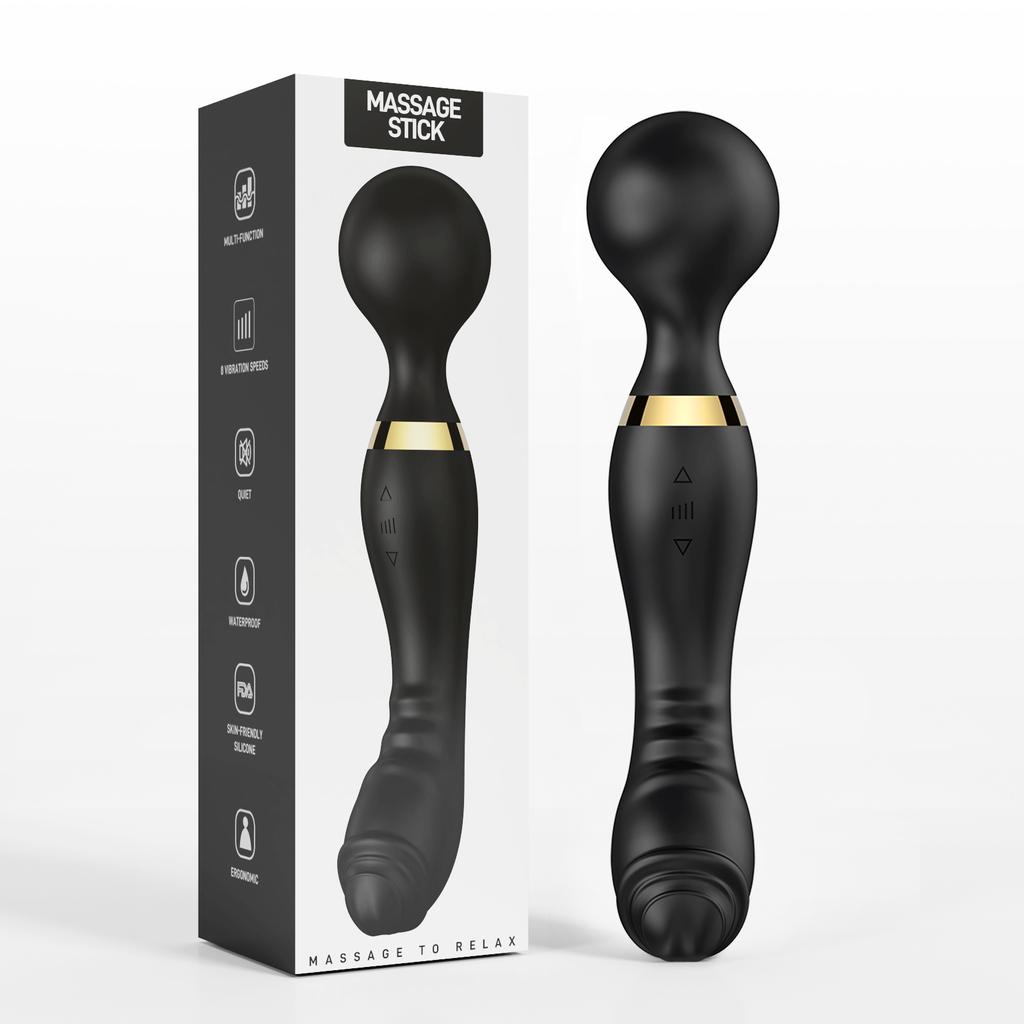 Magic Wand 20 Speeds Powerful Dildos Vibrator Dual Motor Large G-Spot AV Massager Clitoris Stimulator for Female Adults Sex Toys