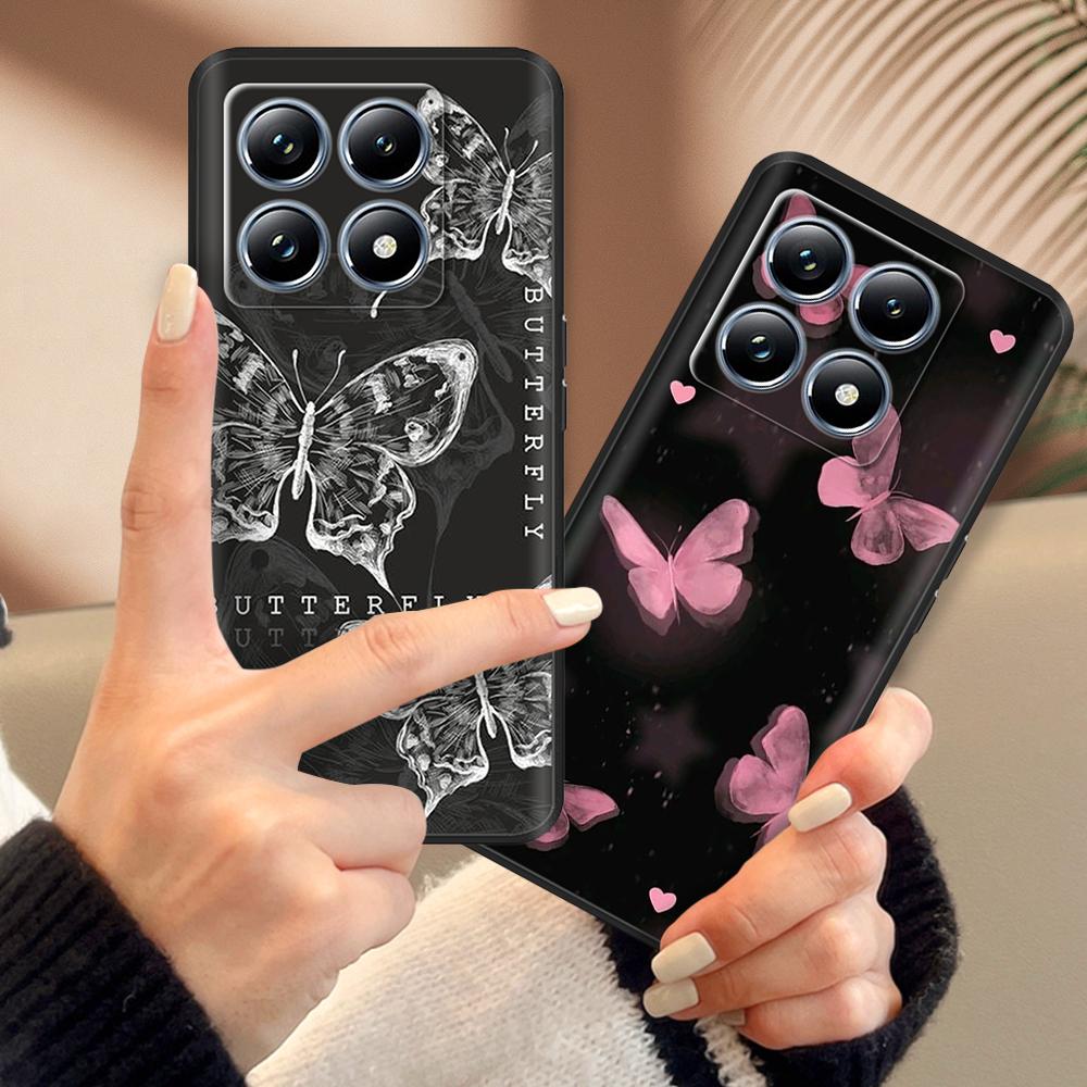 For Xiaomi Mi 14T Pro Case Soft Liquid Silicone Protection Back Cover for Xiaomi 14T Pro Mi14T 5G Cases Painted Cartoon Fundas