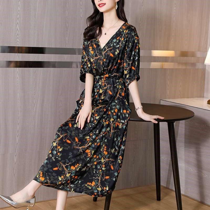 

Dress WOMEN S Spring and Summer High-end WOMEN S Large Size Figure Color M