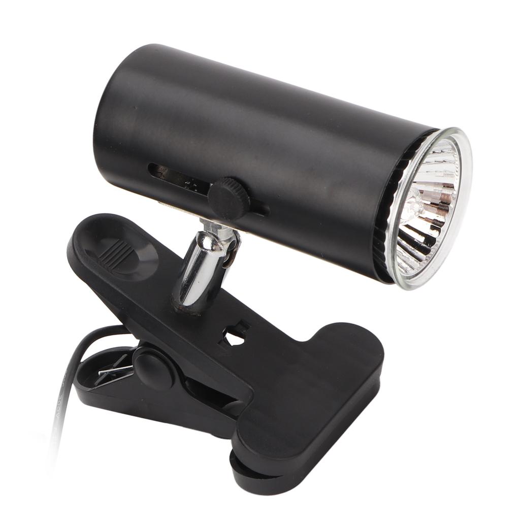 UVA UVB Reptilienlampe 50W Vollspektrum Sonnenlampe Sonnenbad Wärmelampe mit Klemme für Amphibien