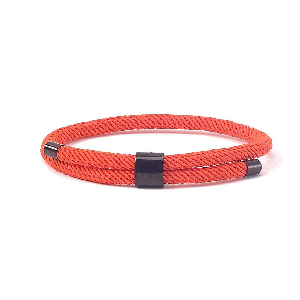 Pulsera de Diseño Minimalista de Venta Caliente Pulsera de Cuerda Milano Colorida Hebilla de Acero Inoxidable Pulseras Ajustables de Cuerda Roja Regalo