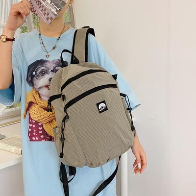 Nischen-Farbabstimmung Schultasche Frühling und Sommer Nylon-Rucksack Bucket Bag 2025 neuer vielseitiger Reiserucksack
