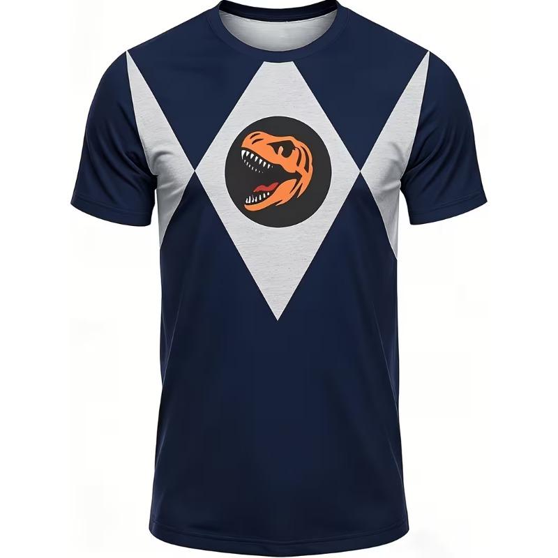 Men's Fashion 3D Printed Men's T-Shirt Round Neck Short Sleeve Trendy Street Wear