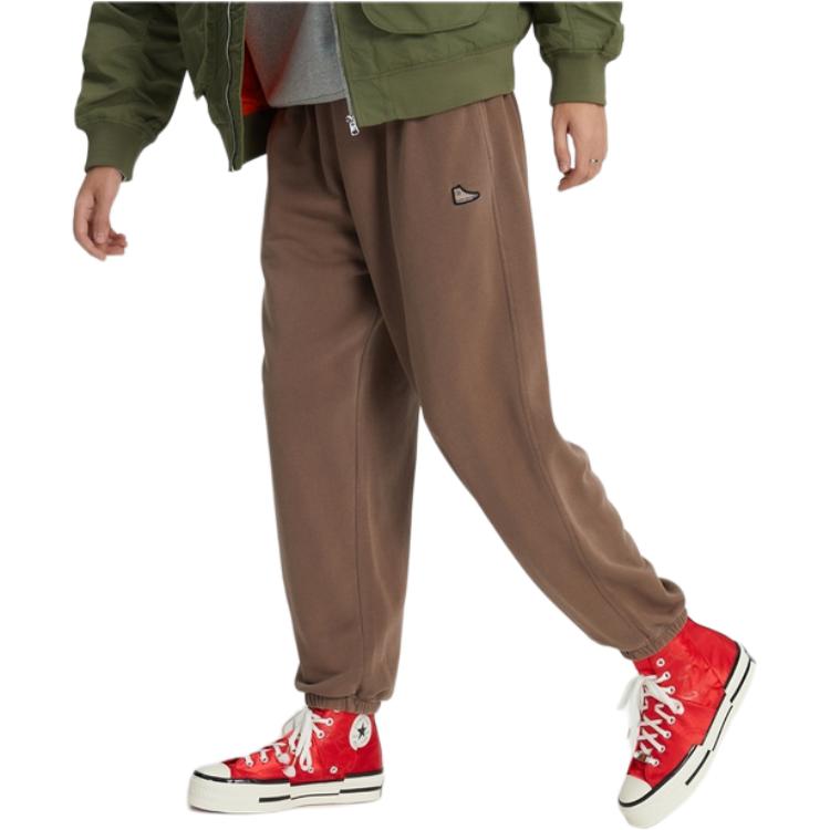 Converse Knitted Sweatpants Unisex Brown Moderate Cuffed Pants 10024024-A09