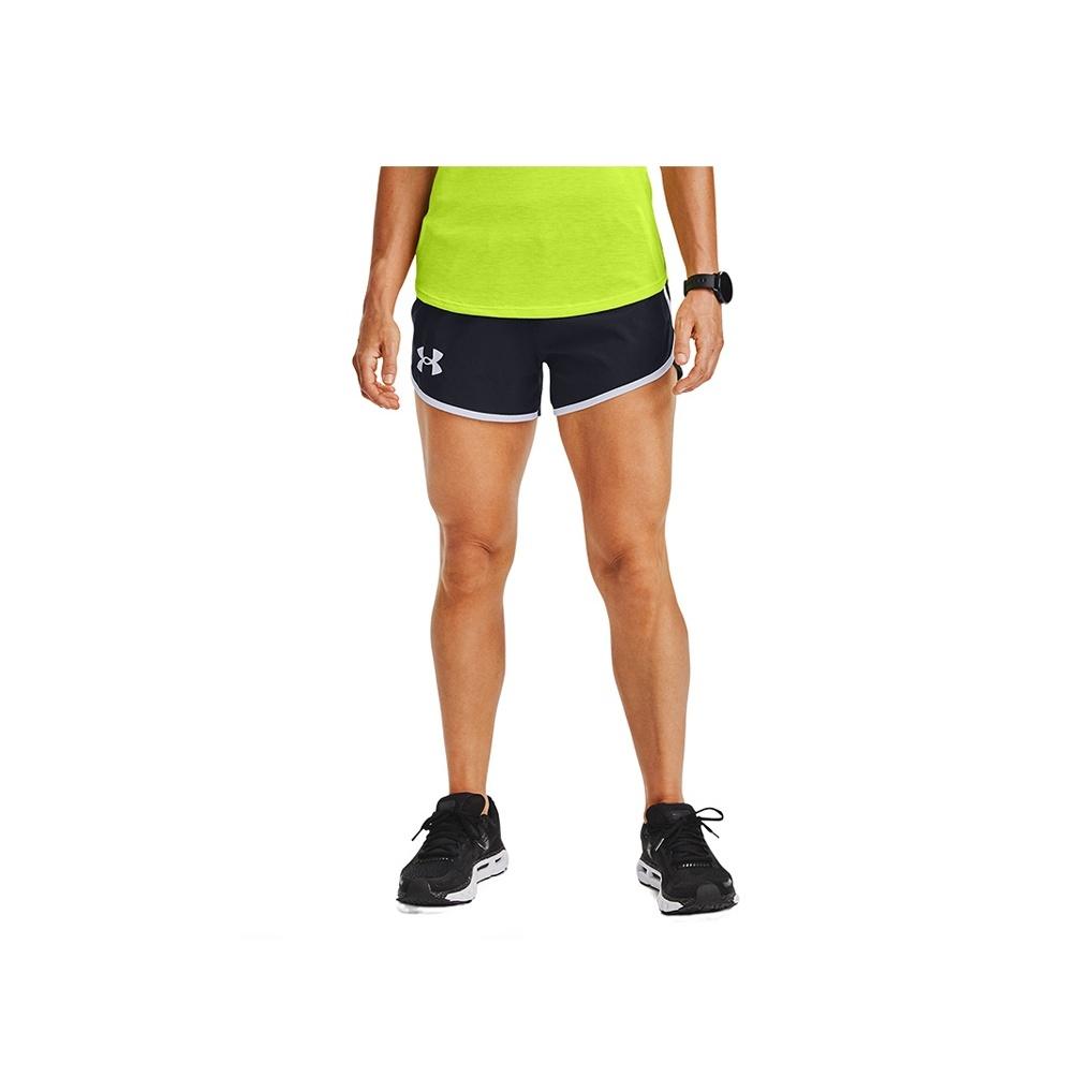 Under Armour Fly-By 2.0 Casual Sports Logo Pattern Loose Shorts Women Shorts Black 1356199-001