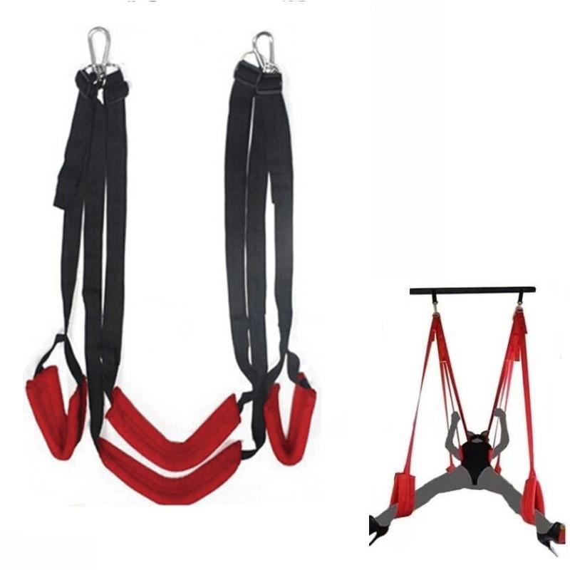 Bandage Swing Binding Spreader Games Erotic Sex Toys For Women Men Couples Nylon Swinging Belt Restraint Set Adult Games 18