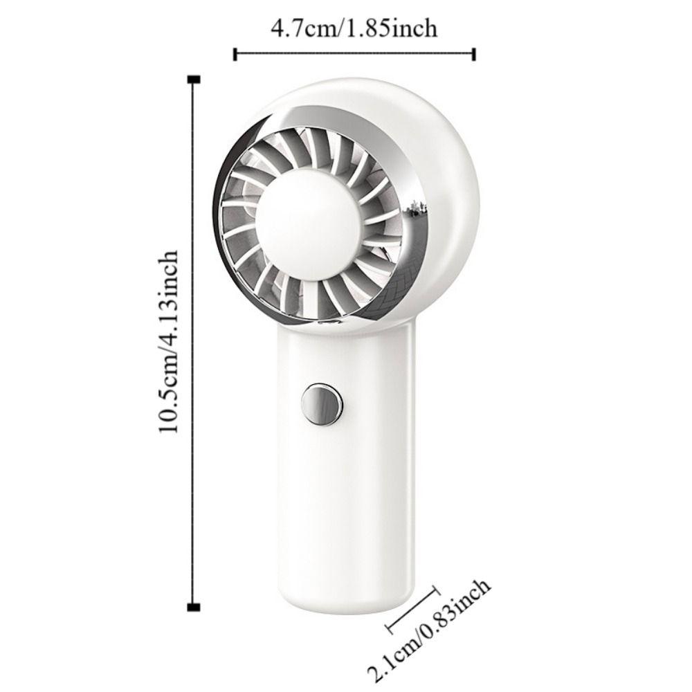 USB Rechargeable Portable Hand-held Fan Quiet Personal Cooling Fan  Student Dormitory