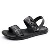 WAERTA Fashion Comfortable Men's Sandals Solid Color Open Toe Mens Leather Sandals 2024 New Slippers Beach Male Leather Footwear