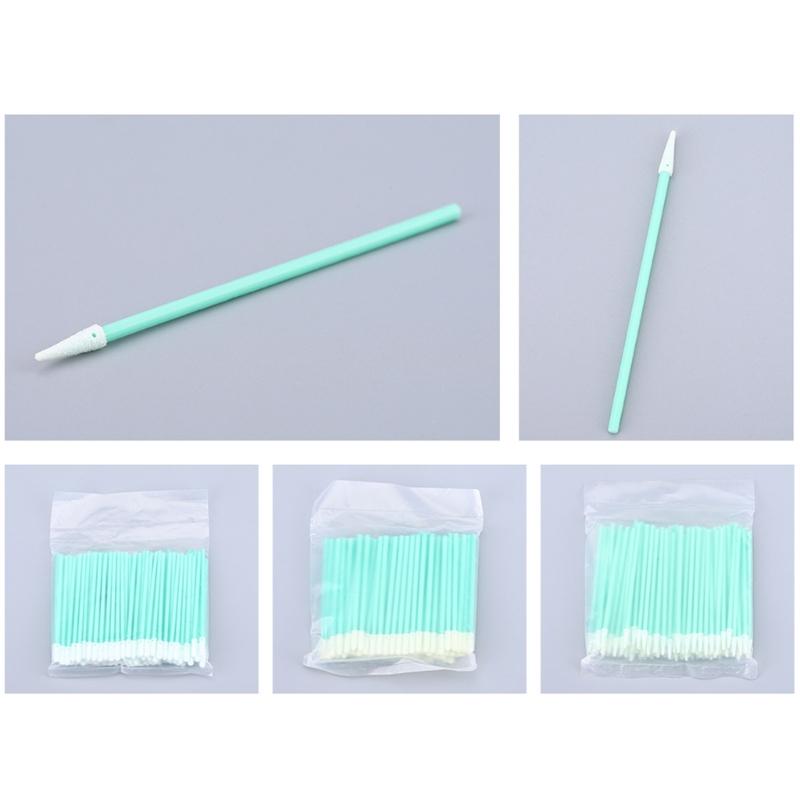 Pack Of 100 Fiber Visual Cleaning Swabs Not Shedding Particle Complimentary Fixed Absorption For / / / Couplings Camera Lens Maintenance Equipment