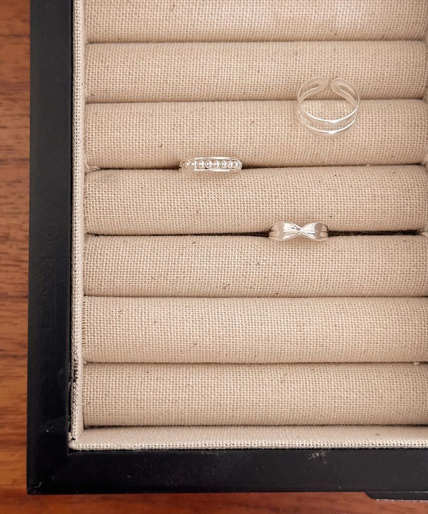 Code.H (Silver 925) Double Line Toe Ring