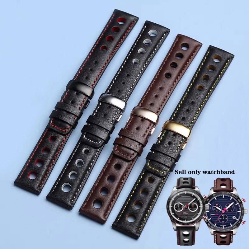 Genuine Leather bracelet For tissot 1853 Sport Watch accessories band Racing PRS516 T91 1853 Top layer cowhide 20mm chopin strap