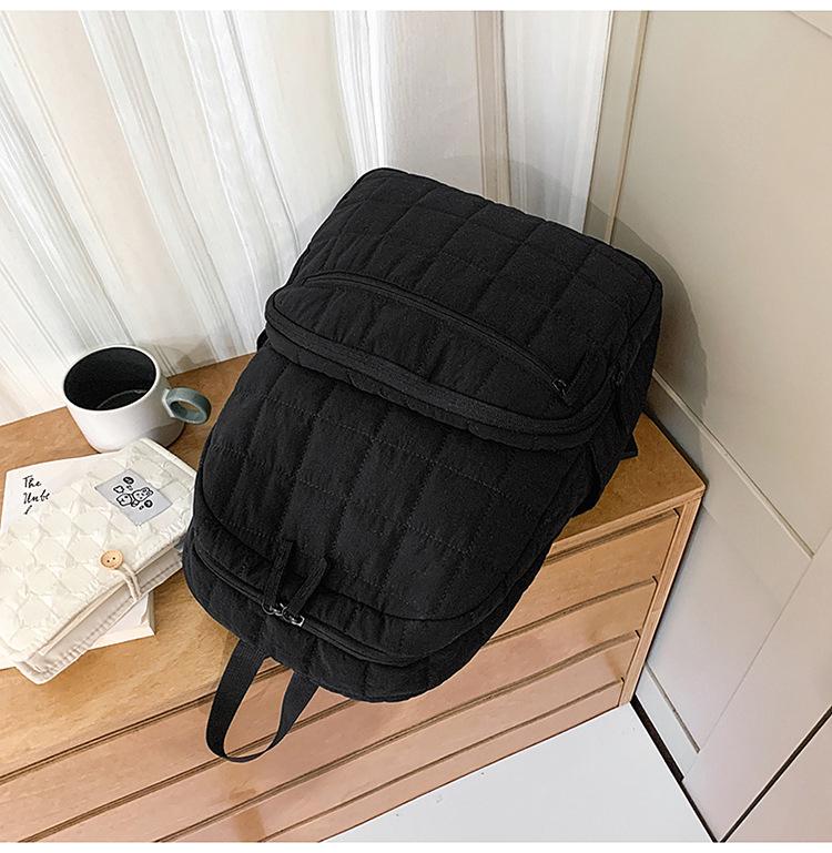Women's Quilted Casual Outdoor Backpack - Large Capacity, Fashionable Laptop and Mummy Bag