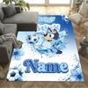 Soccer Fun Friends Personalized Name Floor Mat Design for Hallway Decorate room Outdoor Study room Anti-slip Rug Office home decor Gift for Festivals