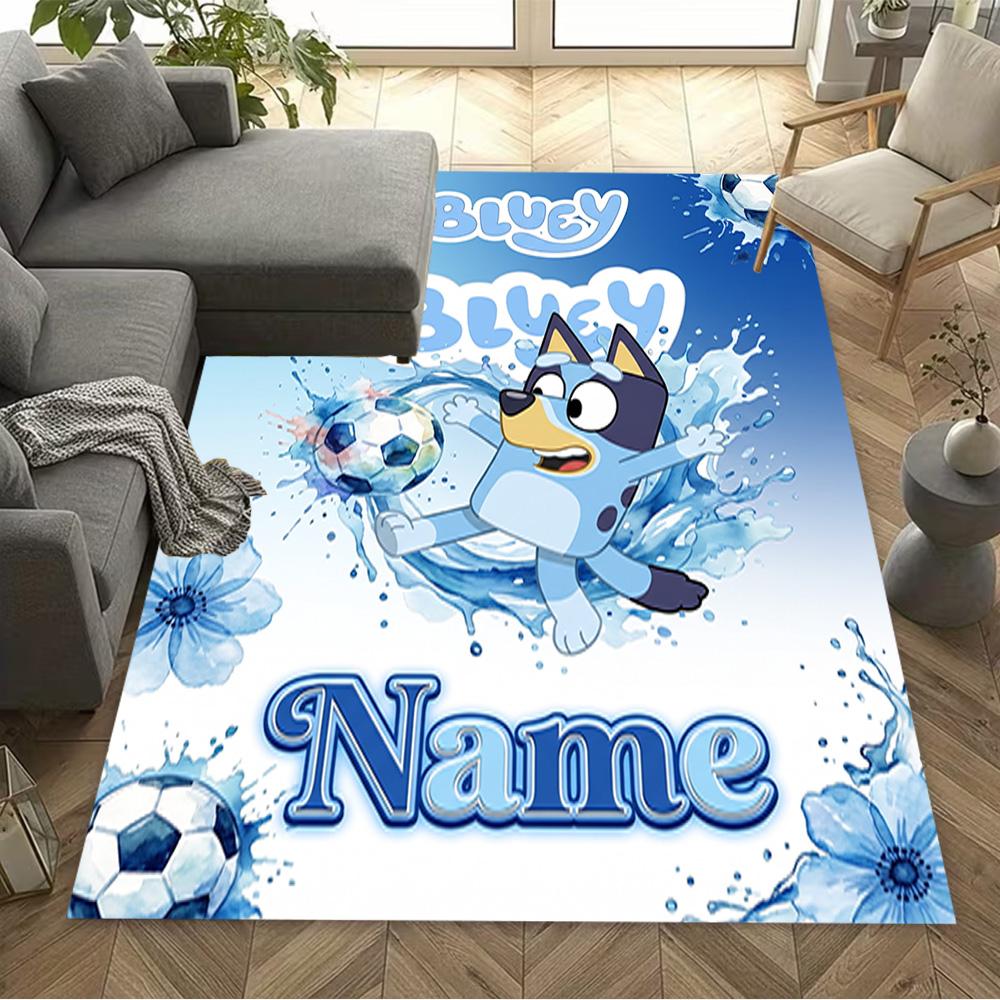 Soccer Fun Friends Personalized Name Floor Mat Design for Hallway Decorate room Outdoor Study room Anti-slip Rug Office home decor Gift for Festivals
