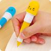 6 st Söt leende ansikte Pill Kulspetspenna Nyhet Brevpapper Teleskopisk Vitamin Kapsel Kulpenna För skolbruk