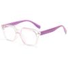 New anti-blue children's glasses fashion trend boys and girls silicone mirror legs square eye protection flat mirror