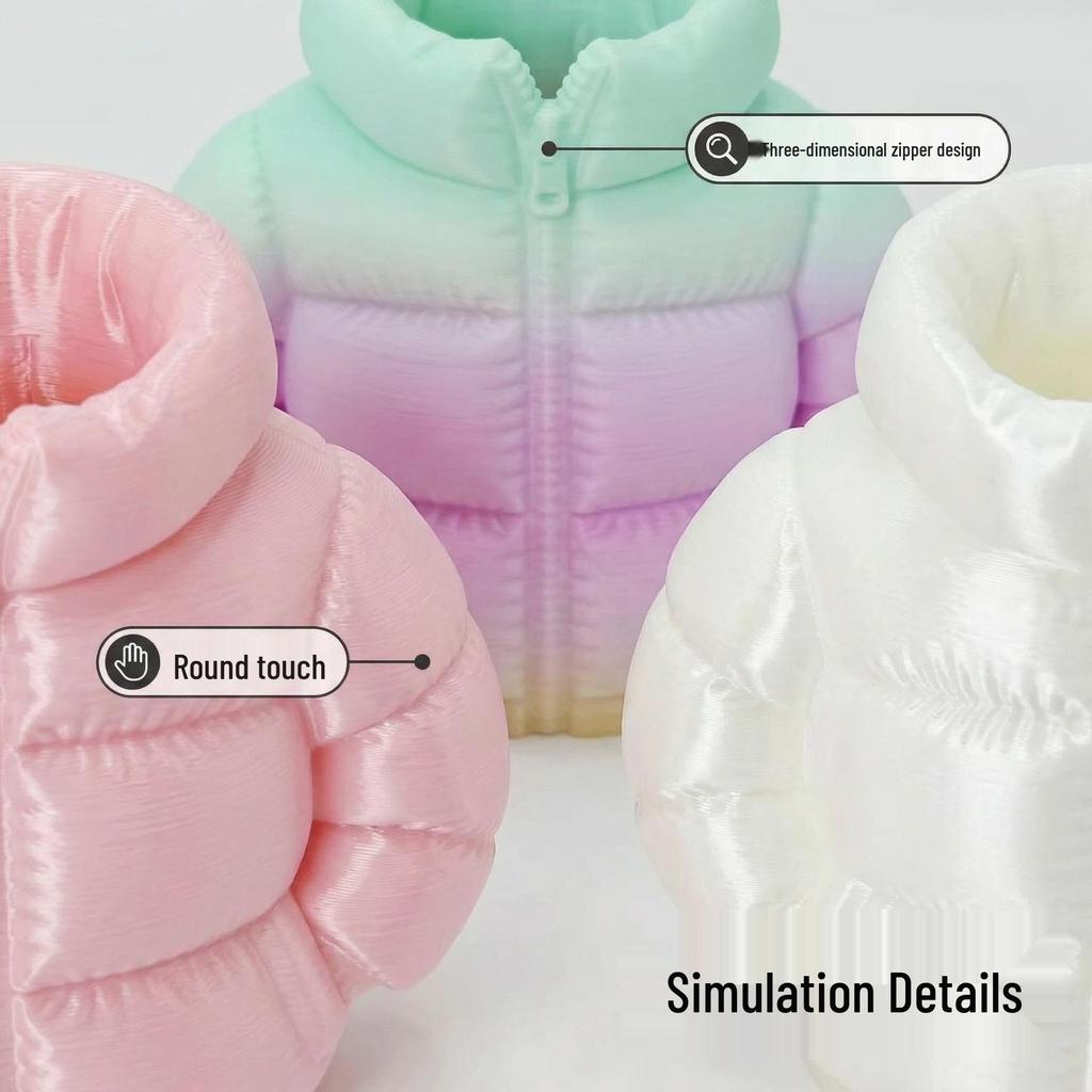 3D Printing Down Jacket Style Pen Holder - Student & Office Desk Organizer