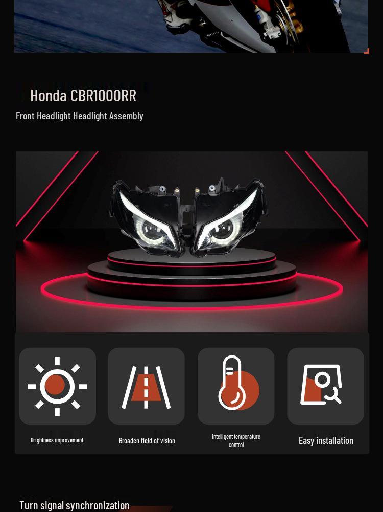 Honda CBR1000RR 2012-2016 LED Headlight Assembly