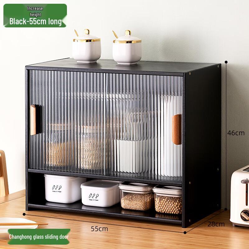 Bamboo 3-Tier Elevated Kitchen Countertop Organizer