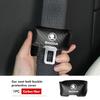 VIJT4 Car Seat Belt Buckle Plug Leather Car Seat Belt Clip Protective Covers For Skoda Octavia A5 A7 RS Fabia Superb Rapid Karoq
