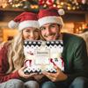 Soft Flannel Winter Blanket with Reindeer and Snowflake Pattern