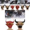 Terrifying Bull Demon King Latex Mask Ideal For Halloween Celebrations And Events
