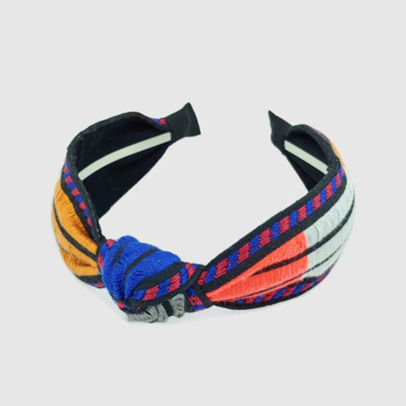 LALA Ethnic Striped Hairband - Black