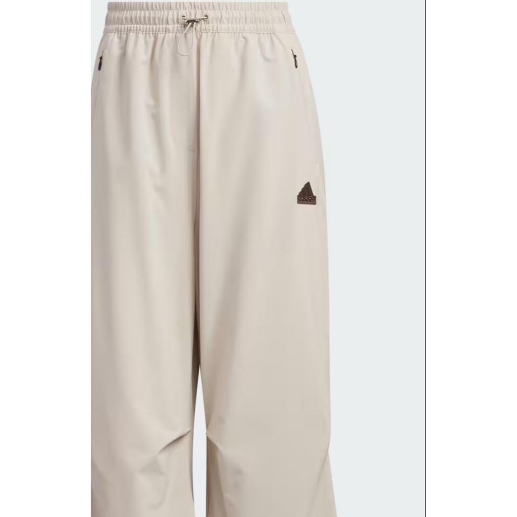 Adidas Logo Etikett Gewebte Lockere Freizeit Hose Damen Unterteile Wunder-Beige JJ1100
